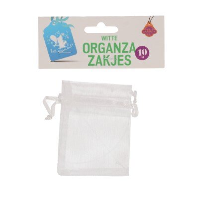 Zakjes - organza - wit - 10 stuks